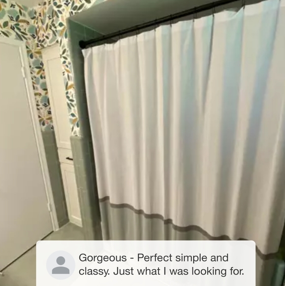 Woven Shower Curtain Green/White - Project 62 - Picture 16 of 16